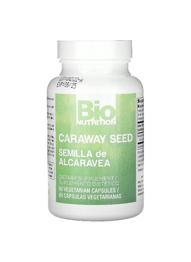 Bio Nutrition, Caraway Seed, 500 mg , 60 Vegetarian Capsules