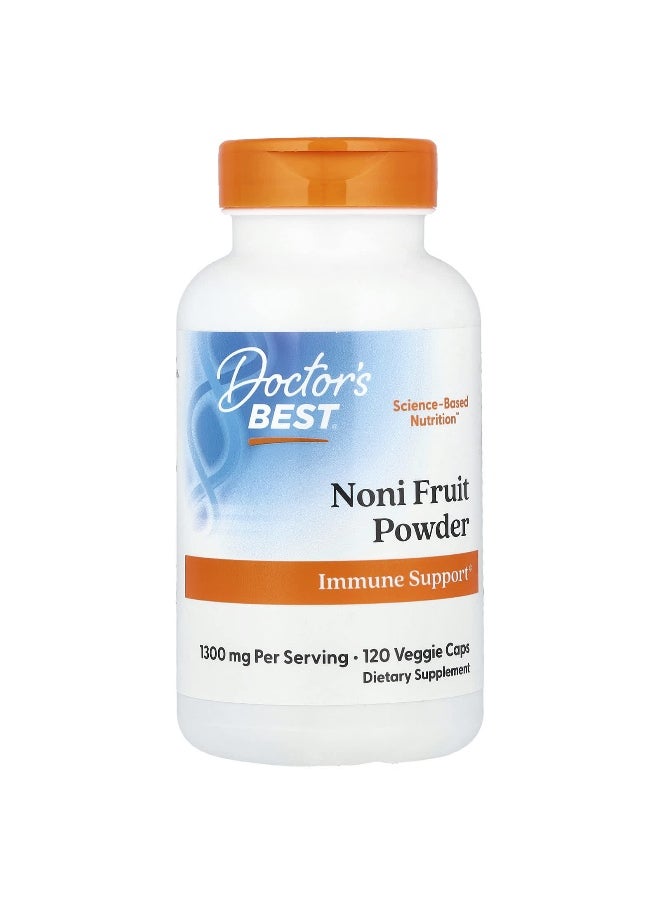 Doctor's Best, Noni Fruit Powder, 1,300 mg, 120 Veggie Caps (650 mg per Capsule)