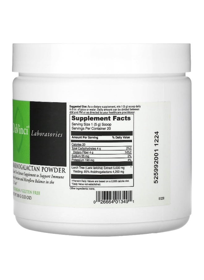 DaVinci Laboratories, Arabinogalactan Powder, 3.53 oz (100 g)