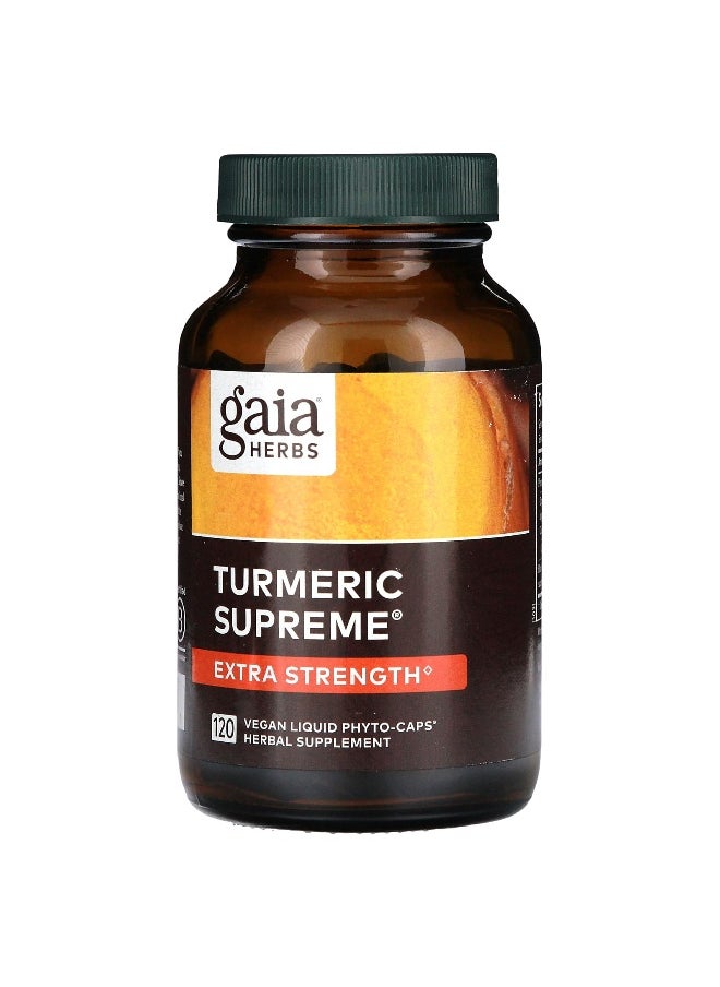 Gaia Herbs, Turmeric Supreme, Extra Strength, 120 Vegan Liquid Phyto-Caps