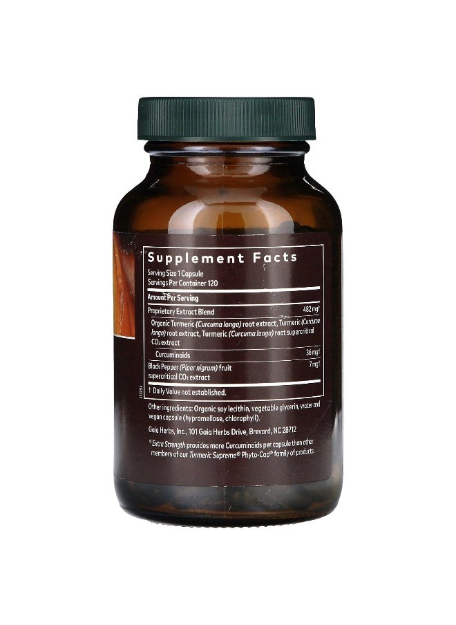 Gaia Herbs, Turmeric Supreme, Extra Strength, 120 Vegan Liquid Phyto-Caps