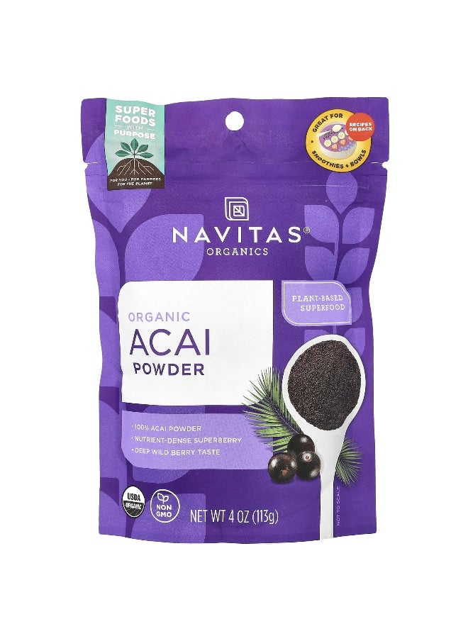 Navitas Organics, Organic Acai Powder, 4 oz (113 g)