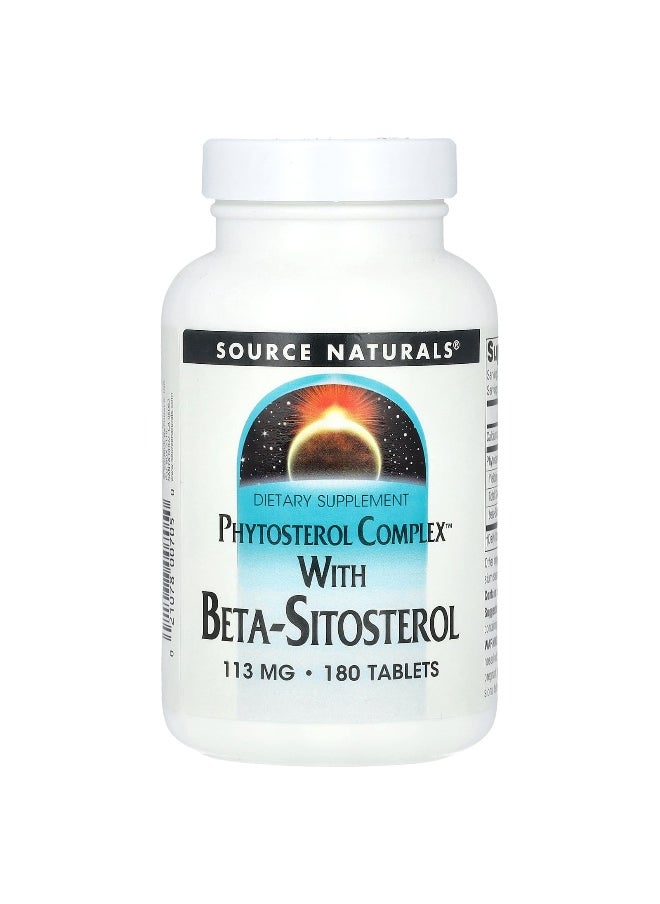 Source Naturals, Phytosterol Complex With Beta-Sitosterol, 340  mg, 180 Tablets (113 mg per Tablet)