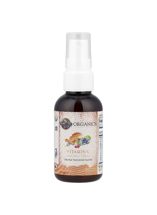 Garden of Life, MyKind Organics, Vitamin C Organic Spray, Orange-Tangerine, 2 fl oz (58 ml)