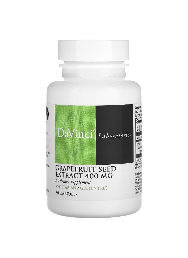 DaVinci Laboratories, Grapefruit Seed Extract, 400 mg, 60 Capsules