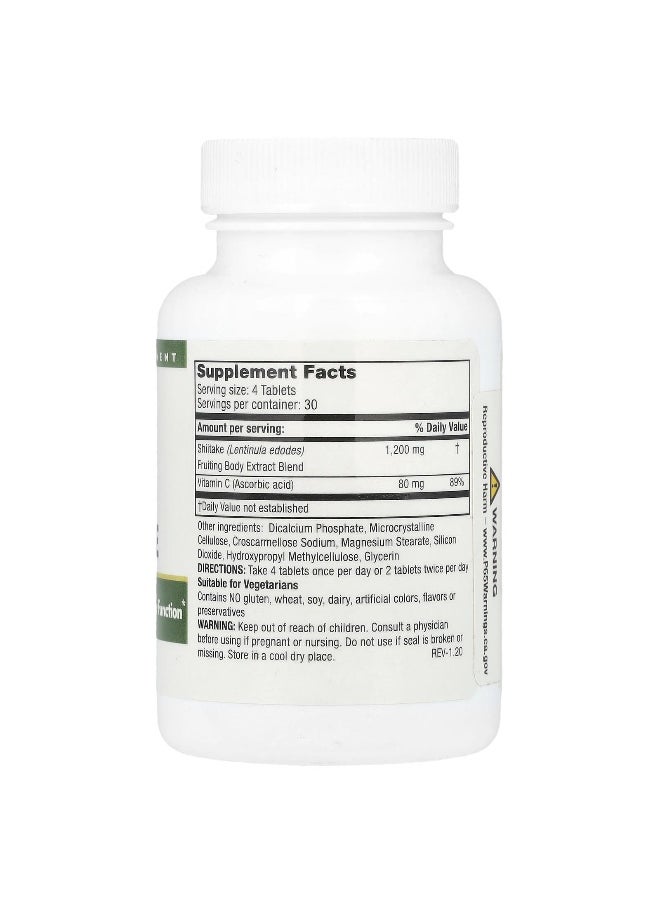 Mushroom Wisdom, Super Shiitake, 120 Vegetarian Tablets