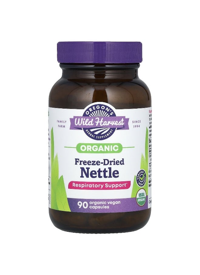 Oregon's Wild Harvest, Organic Freeze-Dried Nettle, 600 mg, 90 Organic Vegan Capsule (300 mg per Capsule)