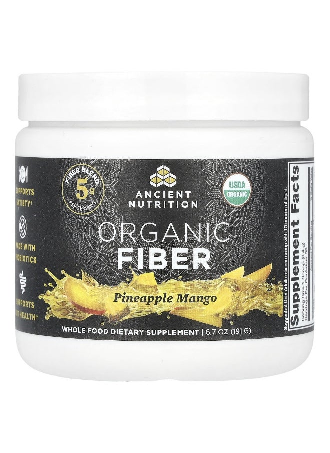 Ancient Nutrition, Organic Fiber, Pineapple Mango , 6.7 oz (191 g)