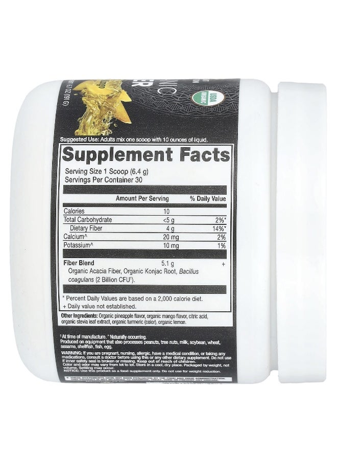 Ancient Nutrition, Organic Fiber, Pineapple Mango , 6.7 oz (191 g)
