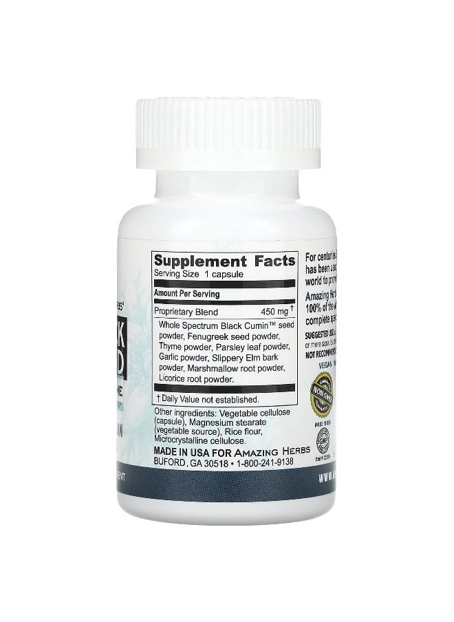 Amazing Herbs, Black Seed, 60 Vegetarian Capsules