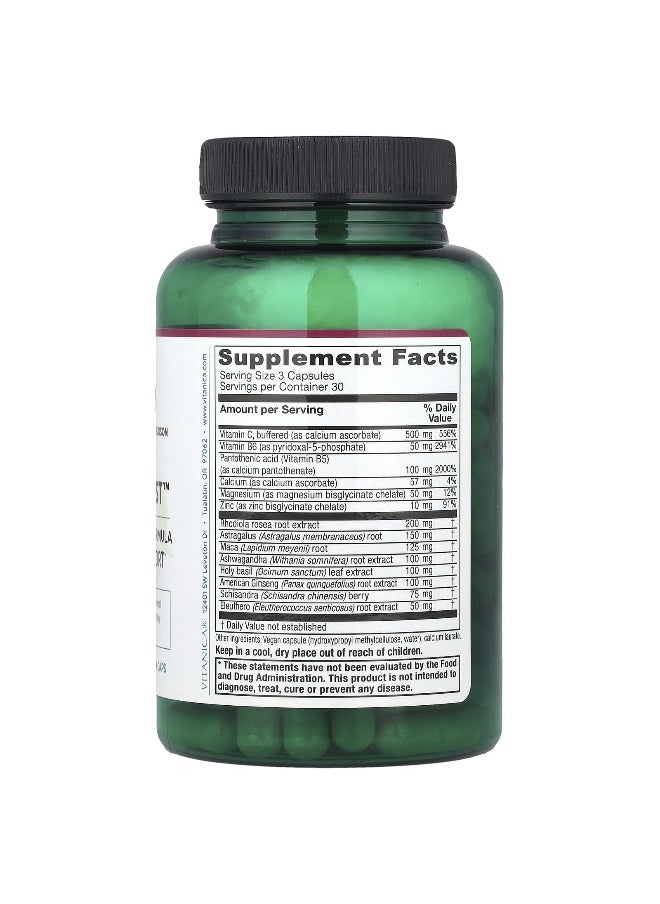 Vitanica, Adrenal Assist™, Daily Adrenal Support, 90 Vegan Caps