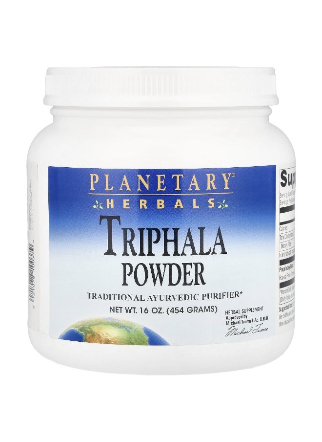 Planetary Herbals, Triphala Powder, 16 oz (454 g)