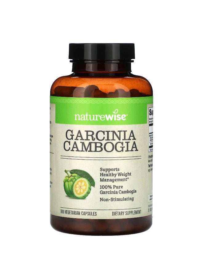 NatureWise, Garcinia Cambogia, 180 Vegetarian Capsules