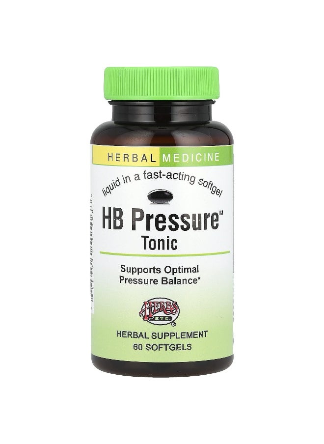 Herbs Etc., HB Pressure™ Tonic, 60 Softgels