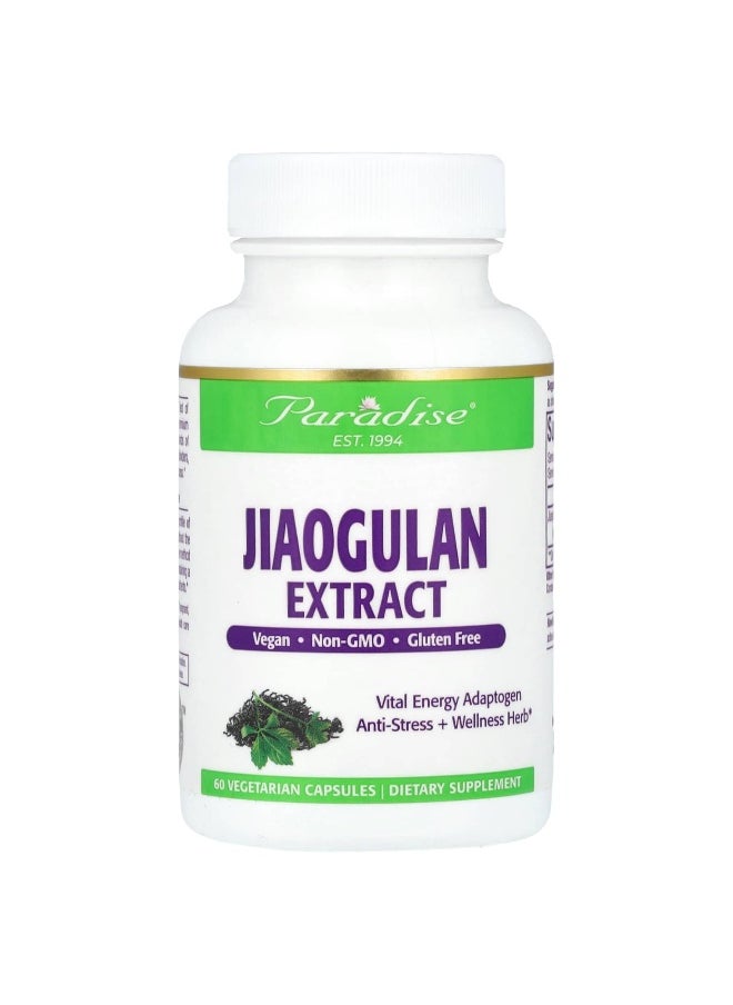Paradise Herbs, Jiaogulan Extract, 250 mg, 60 Vegetarian Capsules