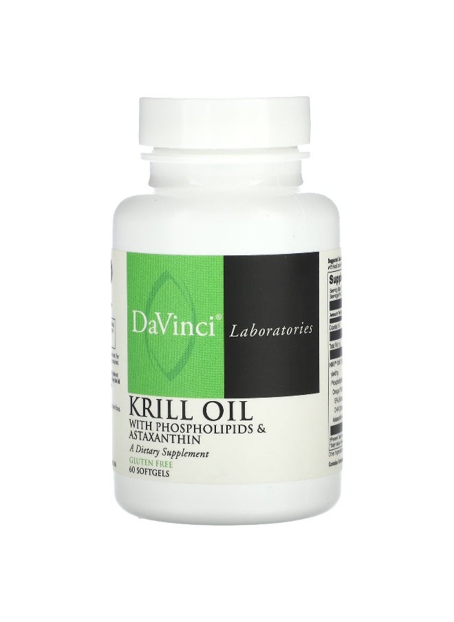 DaVinci Laboratories, Krill Oil, 60 Softgels