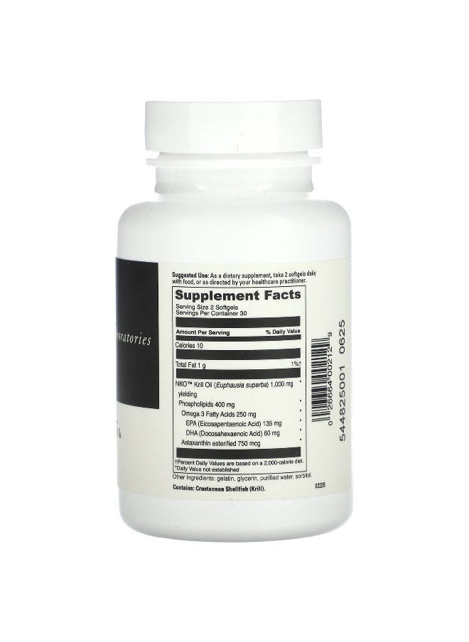 DaVinci Laboratories, Krill Oil, 60 Softgels