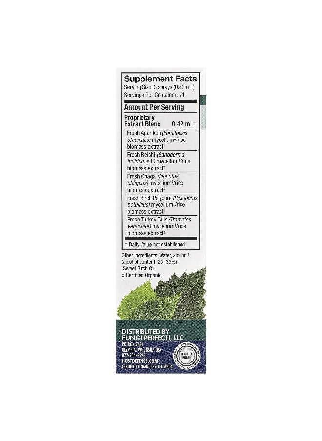 Host Defense, Mushrooms™, MycoShield® Throat Spray, Winter Mist, 1 fl oz (30 ml)