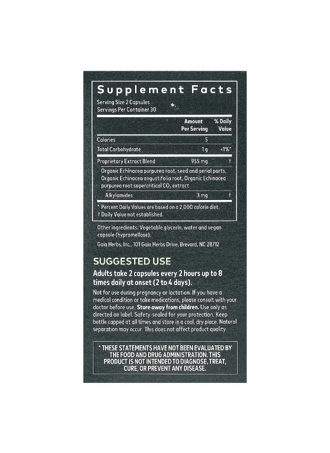 Gaia Herbs, Echinacea Supreme, 60 Vegan Liquid Phyto-Caps®