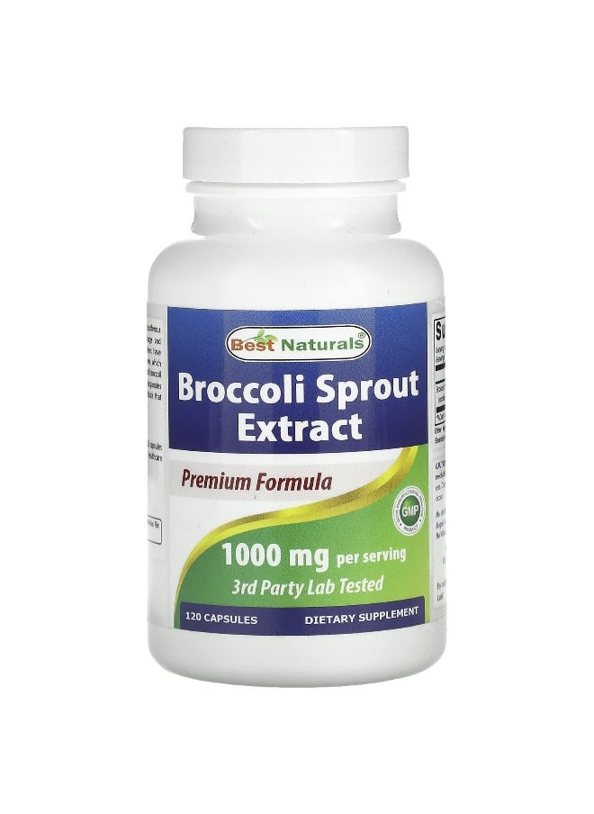 Best Naturals, Broccoli Sprout Extract, 1,000 mg, 120 Capsules (500 mg per Capsule)