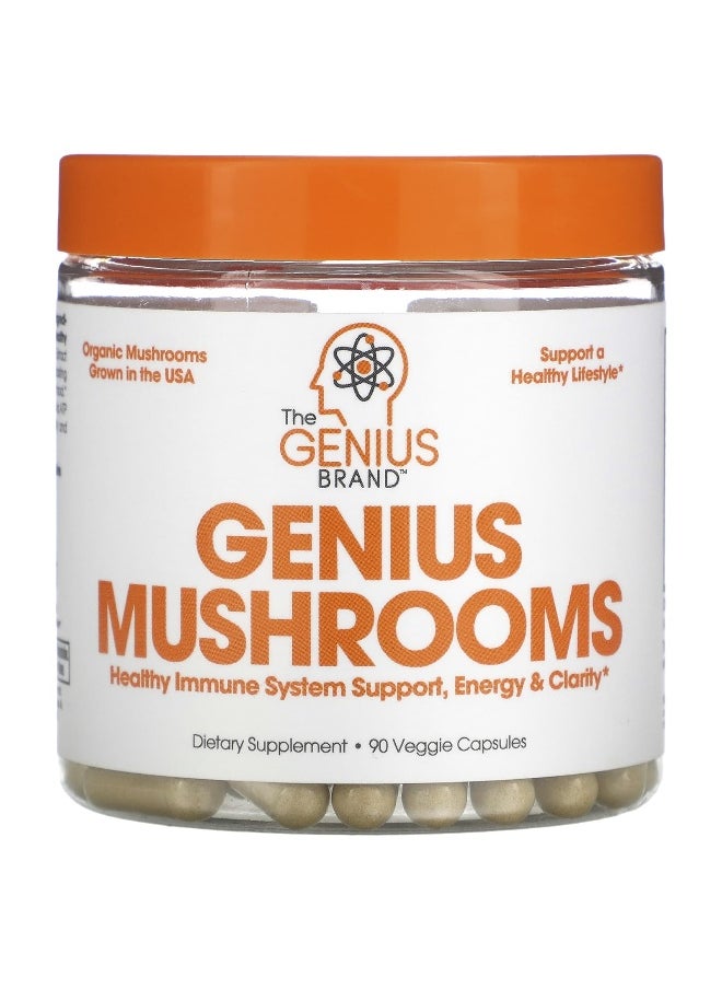 The Genius Brand, Genius Mushrooms, 90 Veggie Capsules