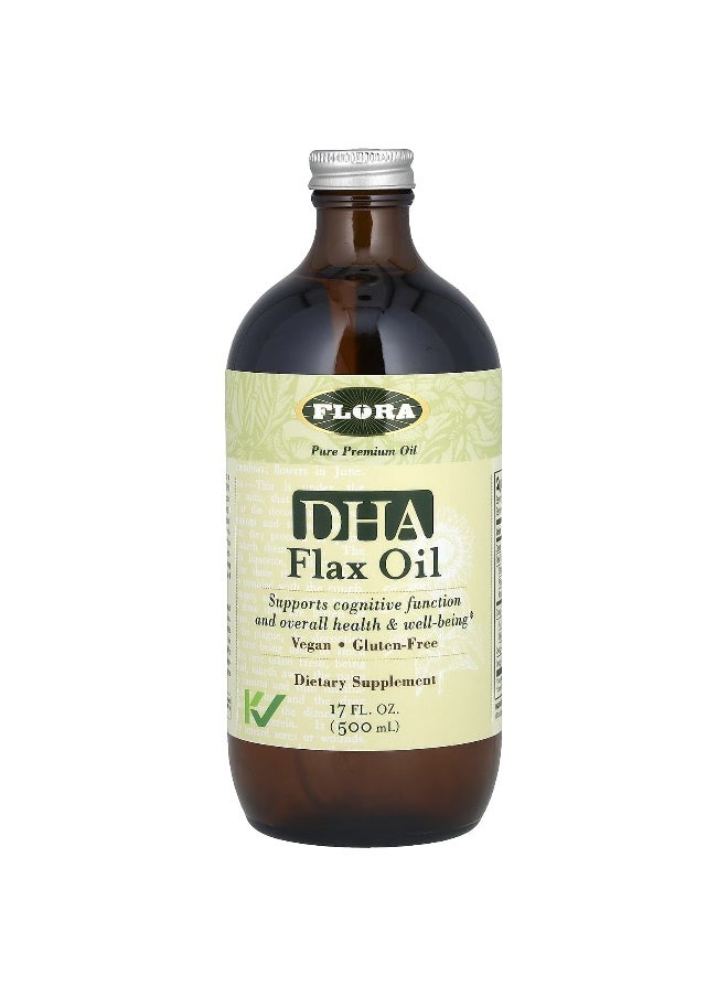 Flora, DHA Flax Oil, 17 fl oz (500 ml)