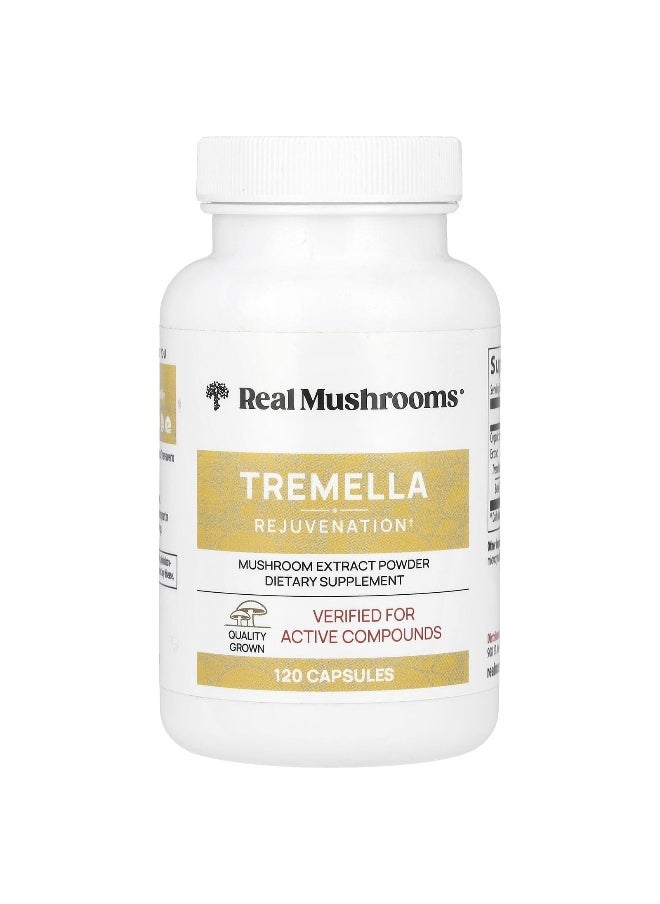Real Mushrooms, Tremella, Mushroom Extract Powder, 120 Capsules