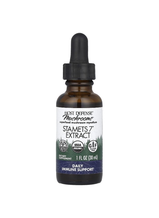 Host Defense, Mushrooms™, Stamets 7® Extract, 1 fl oz (30 ml)