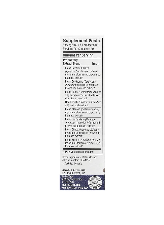 Host Defense, Mushrooms™, Stamets 7® Extract, 1 fl oz (30 ml)
