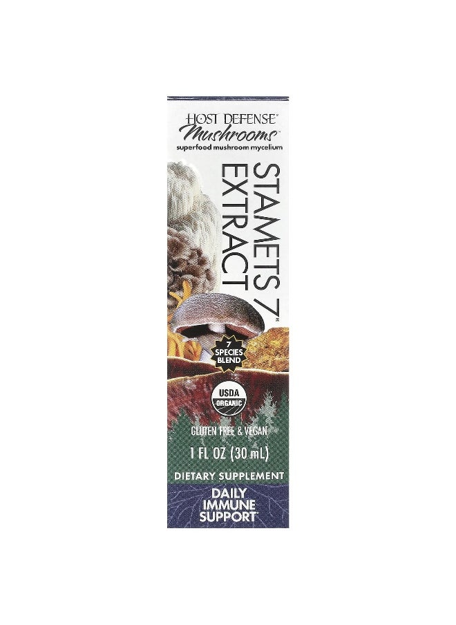 Host Defense, Mushrooms™, Stamets 7® Extract, 1 fl oz (30 ml)