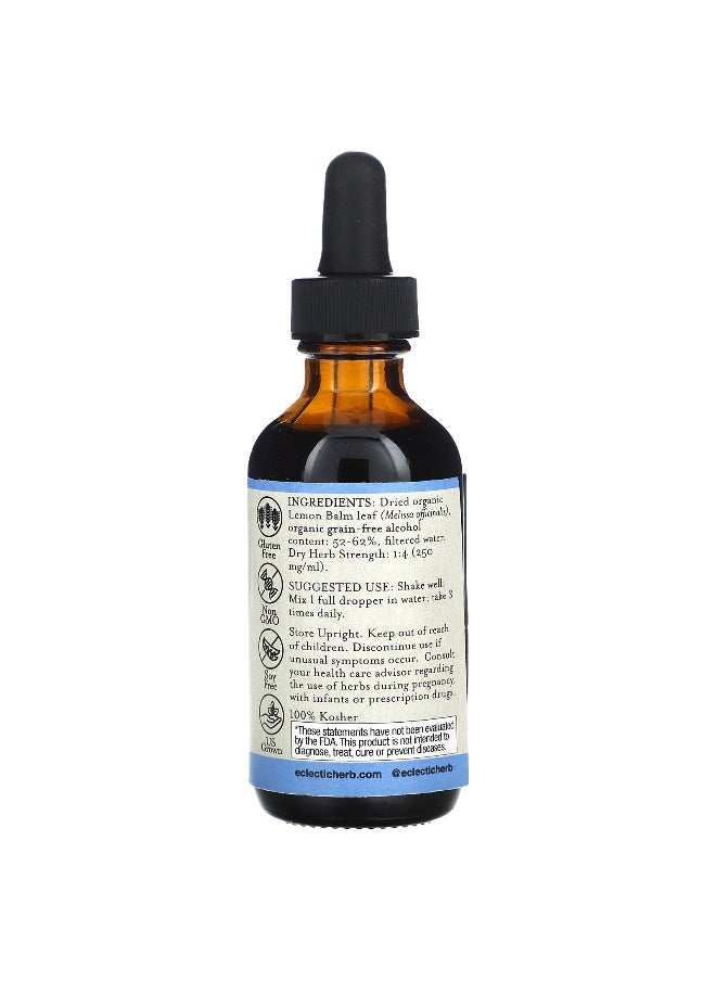 Eclectic Herb, Lemon Balm Extract, 250 mg, 2 fl oz (60 ml)