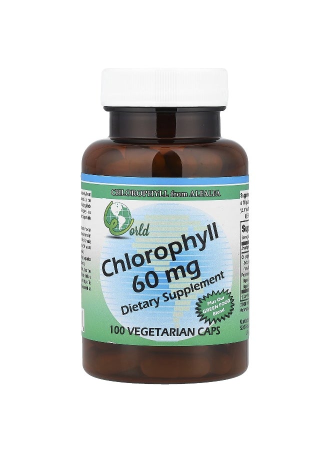 World Organic, Chlorophyll, 60 mg, 100 Vegetarian Caps