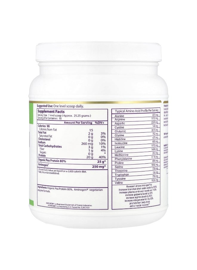 Paradise Herbs, Pea Protein, Unflavored, 16 oz (454 g)