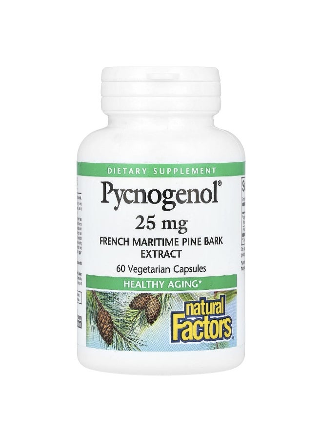 Natural Factors, Pycnogenol, 25 mg, 60 Vegetarian Capsules