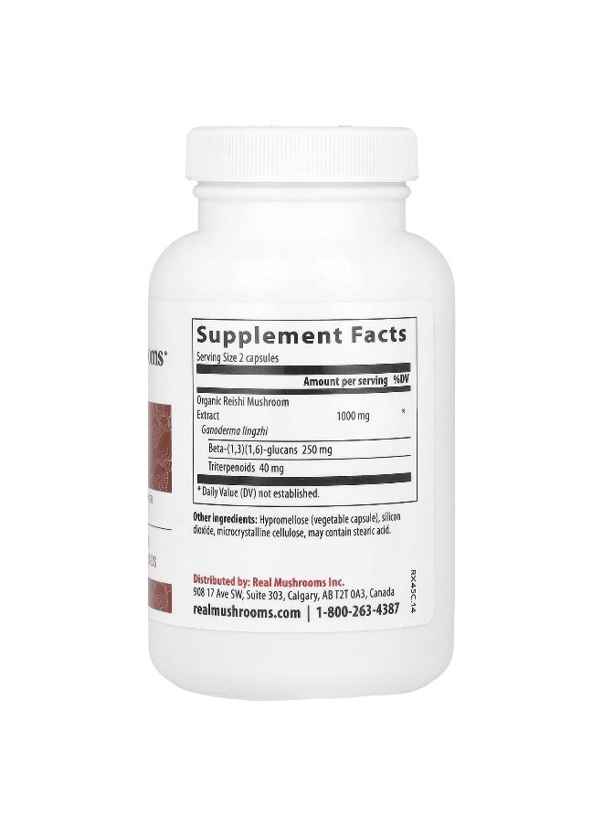 Real Mushrooms, Reishi, Mushroom Extract Powder, 90 Capsules