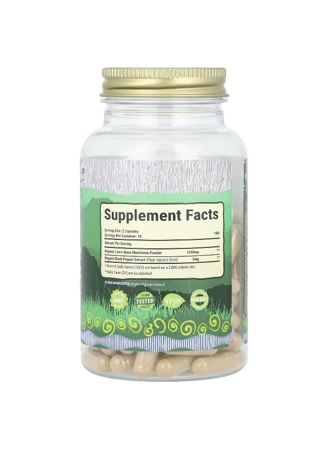 Maju Superfoods, Organic Lion's Mane Mushroom, 90 Capsules