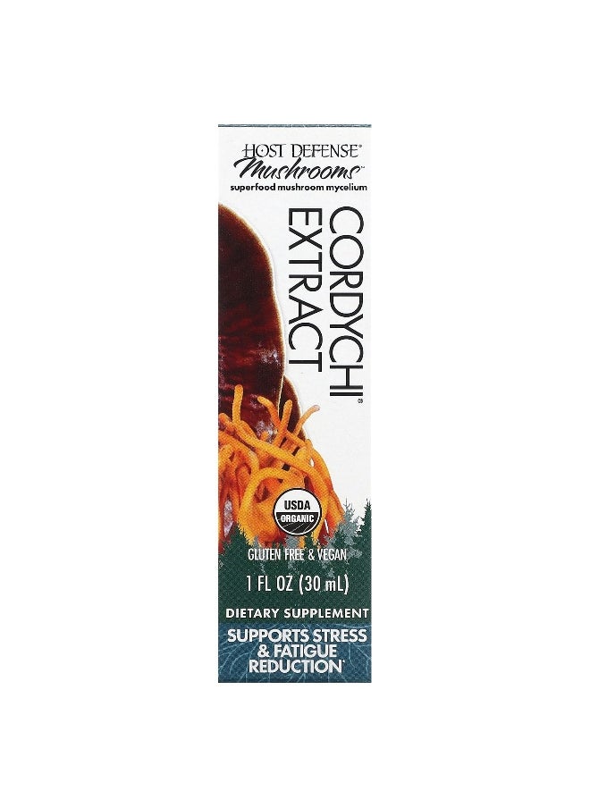 Host Defense, Mushrooms, Organic Cordychi Extract, 1 fl oz (30 ml)