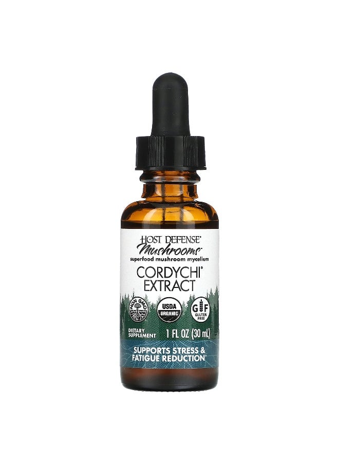 Host Defense, Mushrooms, Organic Cordychi Extract, 1 fl oz (30 ml)