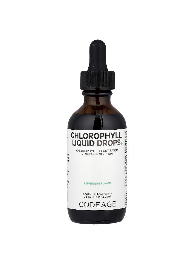 Codeage, Chlorophyll Liquid Drops, Peppermint, 2 fl oz (60 ml)
