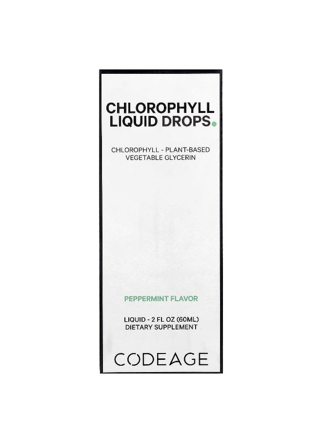 Codeage, Chlorophyll Liquid Drops, Peppermint, 2 fl oz (60 ml)