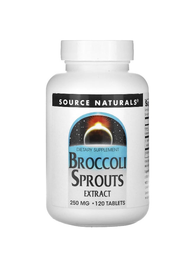 Source Naturals, Broccoli Sprouts Extract, 250 mg, 120 Tablets (125 mg per Tablet)