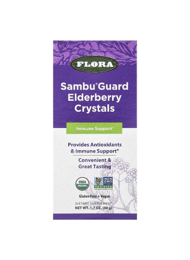 Flora, Sambu Guard Elderberry Crystals, 1.7 oz ( 50 g)