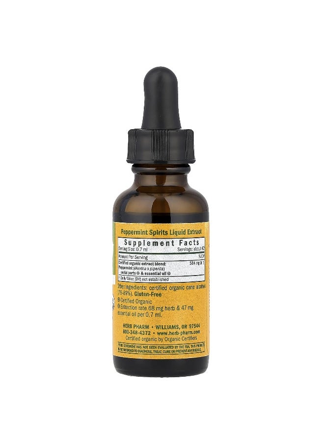 Herb Pharm, Peppermint Spirits, 584 mg, 1 fl oz (30 ml)