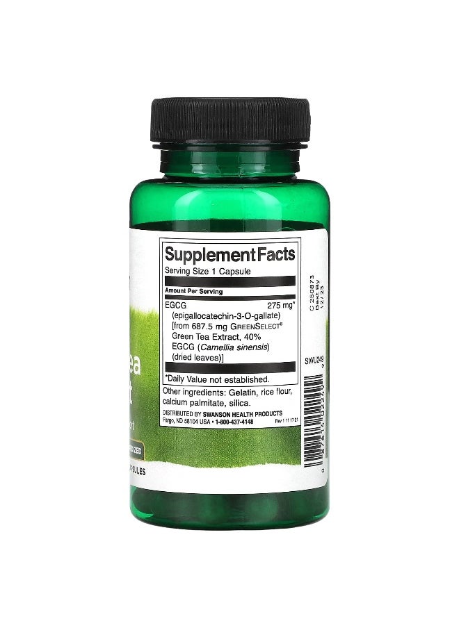 Swanson, ECGC Green Tea Extract, 275 mg, 60 Capsules