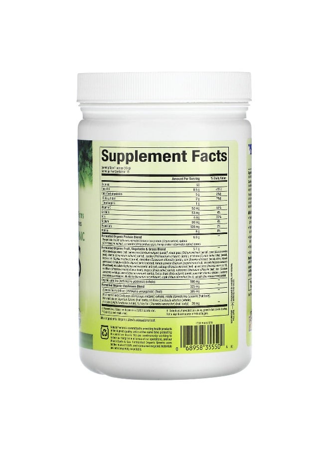 Natural Factors, Whole Earth & Sea, Greens, Unflavored, 6.9 oz (195 g)