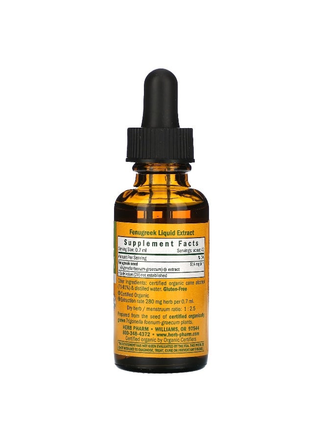 Herb Pharm, Fenugreek, 614 mg, 1 fl oz (30 ml)