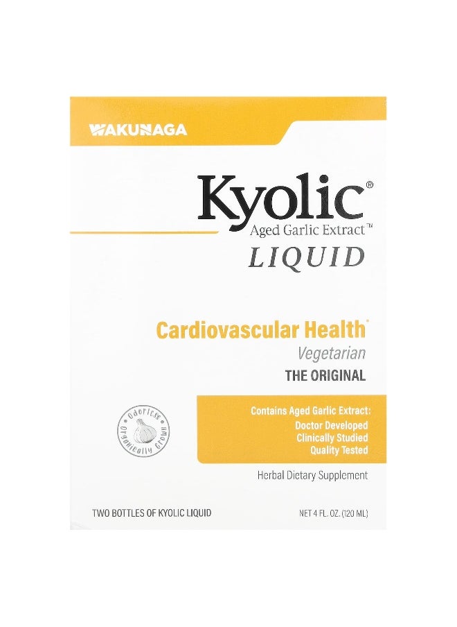 Kyolic, Aged Garlic Extract™ Liquid, 2 Bottles, 2 fl oz (60 ml) Each