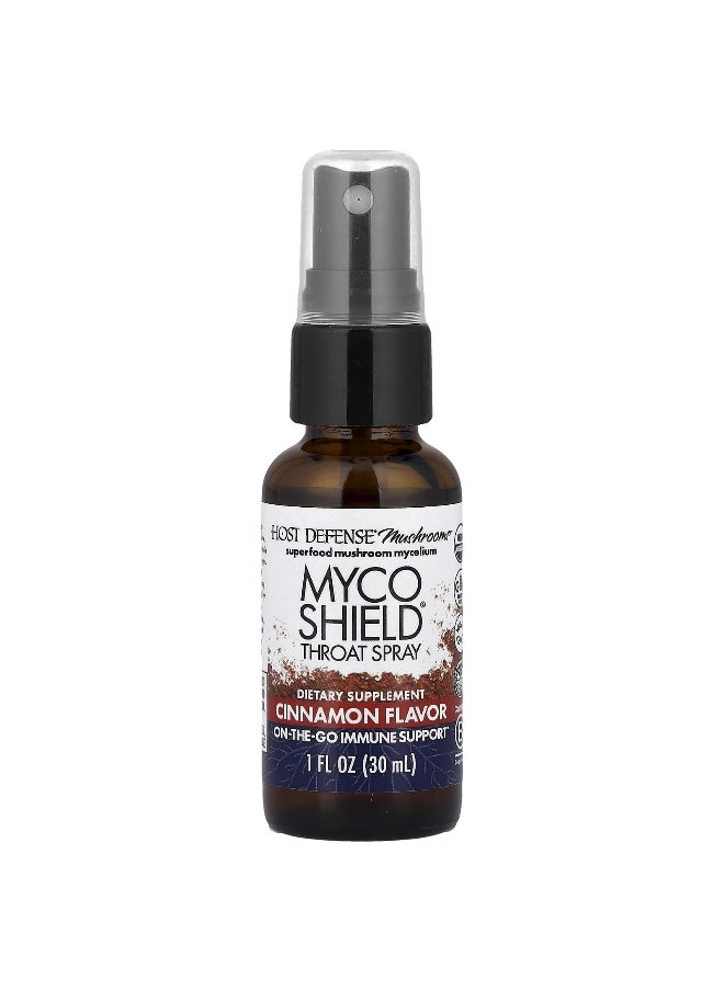 Host Defense, Mushrooms™, MycoShield® Thyroid Spray, Cinnamon, 1 fl oz (30 ml)