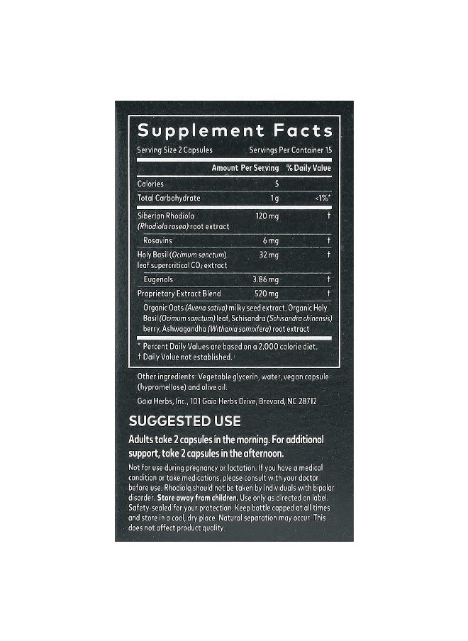 Gaia Herbs, Stress Response™, 30 Vegan Capsules