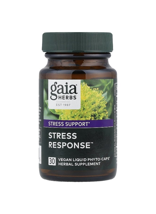 Gaia Herbs, Stress Response™, 30 Vegan Capsules